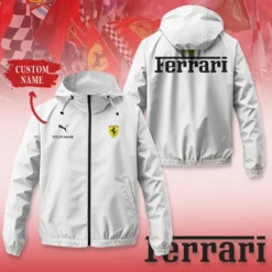 Premium  Customized Men's Windbreaker Jacket FERRARI-C695-0075579