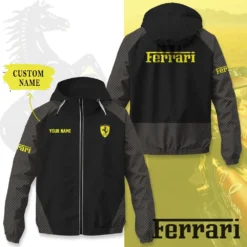 Premium  Customized Men's Windbreaker Jacket FERRARI-C695-0075575