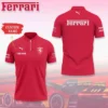 Premium  Customized Men's Zip Polo Shirt FERRARI-TZPO-0075757