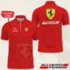 Premium  Customized Men's Zip Polo Shirt FERRARI-TZPO-0075759