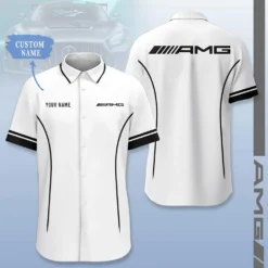 Premium  Customized Men's Short Button Shirt MERCEDES-SP-BTS018619
