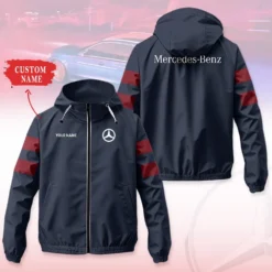 Premium  Customized Men's Windbreaker Jacket MERCEDES-C695-0075645
