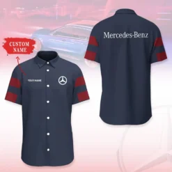 Premium  Customized Men's Short Button Shirt MERCEDES-SP-BTS018620