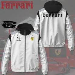 Premium  Customized Men's Windbreaker Jacket FERRARI-C695-0075572