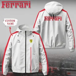 Premium  Customized Men's Windbreaker Jacket FERRARI-C695-0075574