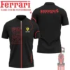 Premium  Customized Men's Zip Polo Shirt FERRARI-TZPO-0075745