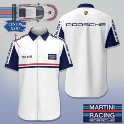 Premium  Customized Men's Short Button Shirt PORSCHE-SP-BTS018604