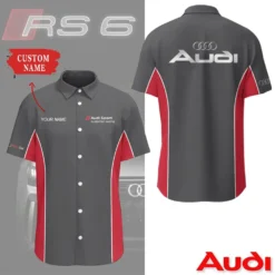 Premium  Customized Men's Short Button Shirt AUDI-SP-BTS018674