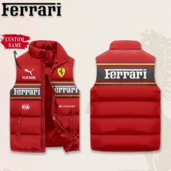Premium  Customized FERRARI Sleeveless Down Jacket ETX-C290-0185028