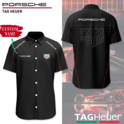 Premium  Customized Men's Short Button Shirt PORSCHE-SP-BTS018605