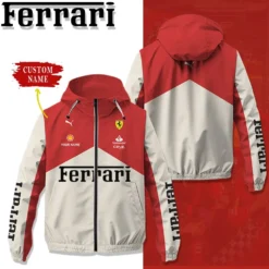 Premium  Customized Men's Windbreaker Jacket FERRARI-C695-0075573