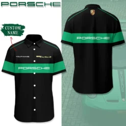 Premium  Customized Men's Short Button Shirt PORSCHE-SP-BTS018599