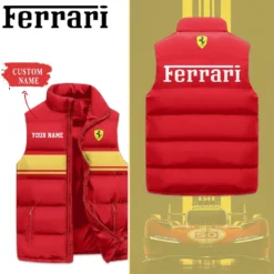Premium  Customized FERRARI Sleeveless Down Jacket ETX-C290-0185030
