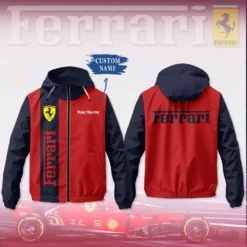 Premium  Customized Men's Windbreaker Jacket FERRARI-C695-0075570