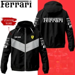 Premium  Customized Men's Windbreaker Jacket FERRARI-C695-0075571