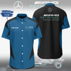 Premium  Customized Men's Short Button Shirt MERCEDES-SP-BTS018621