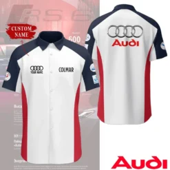 Premium  Customized Men's Short Button Shirt AUDI-SP-BTS018675