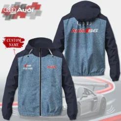 Premium  Customized Men's Windbreaker Jacket AUDI-C695-0075732