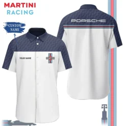 Premium  Customized Men's Short Button Shirt PORSCHE-SP-BTS018595