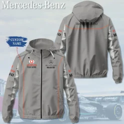 Premium  Customized Men's Windbreaker Jacket MERCEDES-C695-0075646