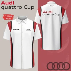 Premium  Customized Men's Short Button Shirt AUDI-SP-BTS018691