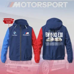 Premium  Customized Men's Windbreaker Jacket BMW-C695-0075602