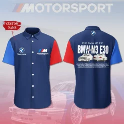 Premium  Customized Men's Short Button Shirt BMW-SP-BTS018547