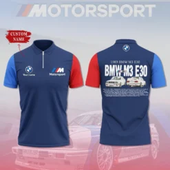 Premium  Customized Men's Zip Polo Shirt BMW-TZPO-087581852