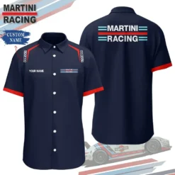 Premium  Customized Men's Short Button Shirt PORSCHE-SP-BTS018591