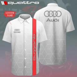 Premium  Customized Men's Short Button Shirt AUDI-SP-BTS018690