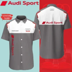 Premium  Customized Men's Short Button Shirt AUDI-SP-BTS018684