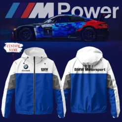Premium  Customized Men's Windbreaker Jacket BMW-C695-0075588