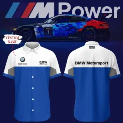 Premium  Customized Men's Short Button Shirt BMW-SP-BTS018554