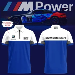 Premium  Customized Men's Zip Polo Shirt BMW-TZPO-087581846