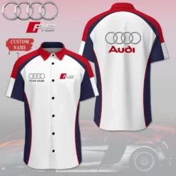 Premium  Customized Men's Short Button Shirt AUDI-SP-BTS018685