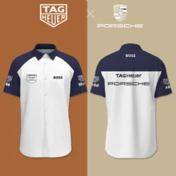 Premium  Men's Short Button Shirt PORSCHE-SP-BTS018573