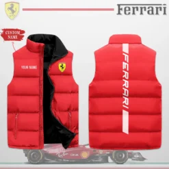 Premium  Customized FERRARI Sleeveless Down Jacket ETX-C290-0185033