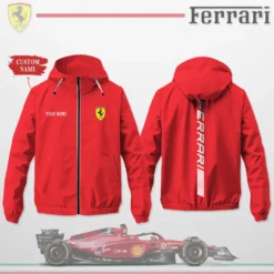 Premium  Customized Men's Windbreaker Jacket FERRARI-C695-0075568