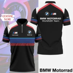 Premium  Customized Men's Zip Polo Shirt BMW-TZPO-087581845
