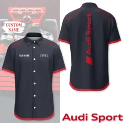 Premium  Customized Men's Short Button Shirt AUDI-SP-BTS018687
