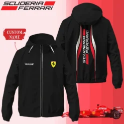 Premium  Customized Men's Windbreaker Jacket FERRARI-C695-0075566
