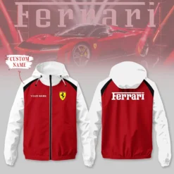 Premium  Customized Men's Windbreaker Jacket FERRARI-C695-0075564