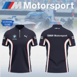 Premium  Customized Men's Zip Polo Shirt BMW-TZPO-087581839