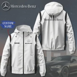 Premium  Customized Men's Windbreaker Jacket MERCEDES-C695-0075656