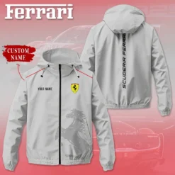 Premium  Customized Men's Windbreaker Jacket FERRARI-C695-0075565