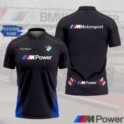 Premium  Customized Men's Zip Polo Shirt BMW-TZPO-087581843