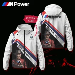 Premium  Customized Men's Windbreaker Jacket BMW-C695-0075609