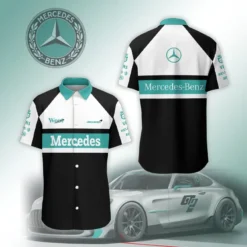 Premium  Men's Short Button Shirt MERCEDES-SP-BTS018638