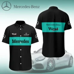 Premium  Men's Short Button Shirt MERCEDES-SP-BTS018640