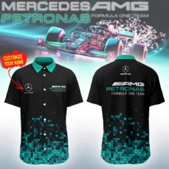 Premium  Customized Men's Short Button Shirt MERCEDES-SP-BTS018613